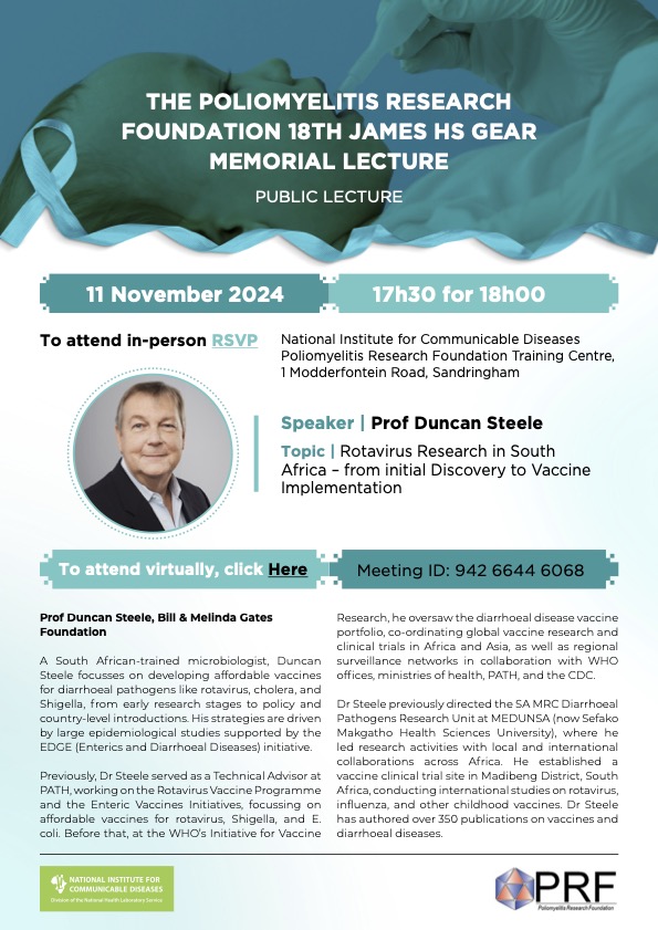 Annual James Gear Memorial Lecture